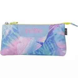 Estuche TOTTO 3 Compartimentos, Resistente, Estampado Prisma