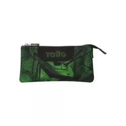 Estuche TOTTO 3 Compartimentos Jhony Jungle Resistente 22cm