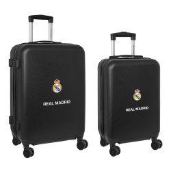 Real Madrid Maletas Rígidas 2ª Equipación 23/24 - Set de 2 Trolleys Cabina 20 y 24" con TSA