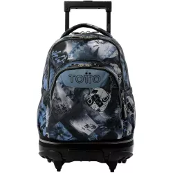 TOTTO Mochila Escolar Ruedas Desmontables 26L Porta PC 15.4"