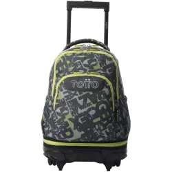 TOTTO Mochila Ruedas Desmontables 26L Porta PC 15.4" Texgrunge