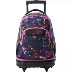 TOTTO Mochila Ruedas Flower Galaxy 26L Porta PC 15.4"