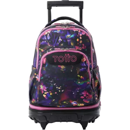 TOTTO Mochila Ruedas Flower Galaxy 26L Porta PC 15.4"