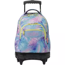 Mochila Ruedas TOTTO Renglones 26L Porta PC 14" Prisma