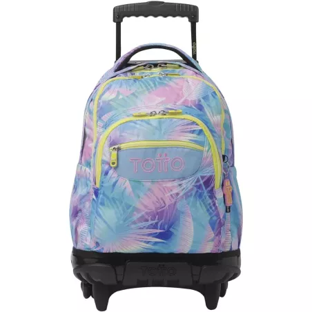 Mochila Ruedas TOTTO Renglones 26L Porta PC 14" Prisma