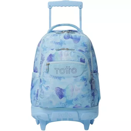 Mochila Ruedas TOTTO Renglones 26L Porta PC 14" Gamer