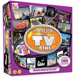 Juego de Mesa Lo Mejor de la TV y el CINE IMC Toys, 1500 preguntas, 2-6 Jugadores +12 Años