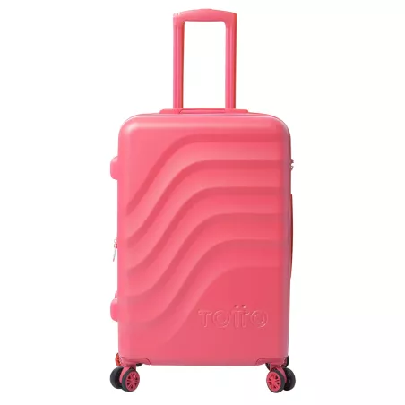 Maleta TOTTO Bazy+ Mediana Rígida 64L Rojo TSA 360º Expandible