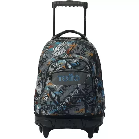 Mochila Escolar Ruedas TOTTO 26L PC 14" Estampado Okubo
