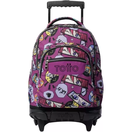 Mochila TOTTO Ruedas KITSUNE 26L PC 14" Botella Escolar