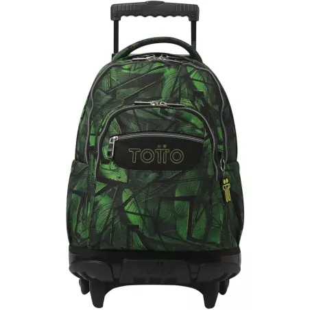 Mochila Escolar TOTTO Ruedas 26L PC 14" Jhony Jungle