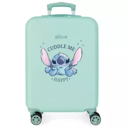 Maleta Cabina Rígida Stitch Disney 55cm Azul Turquesa Niños