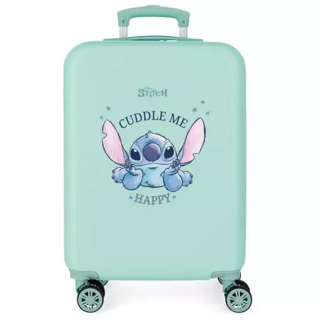 Maleta Cabina Rígida Stitch Disney 55cm Azul Turquesa Niños