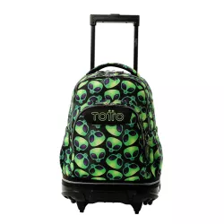 TOTTO Mochila Ruedas Desmontables 26L Porta PC 15.4" Ergonómica