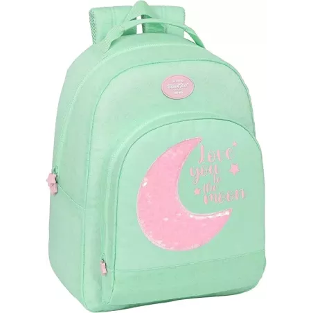 Blackfit8 MOON Mochila Infantil Verde Reciclado Resistente - 2 Años Garantía