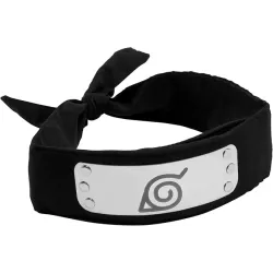 Naruto Bandana Negra con símbolo de Konoha - Merchandising Oficial Naruto Shippuden - ABYstyle