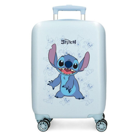 Maleta Cabina Stitch Happyl: Rígida ABS Ultraligero - 4 Ruedas Giratorias