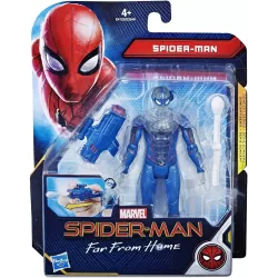 Figura Spider-Man Azul 15 cm con Blaster - Far From Home Traje Infiltración