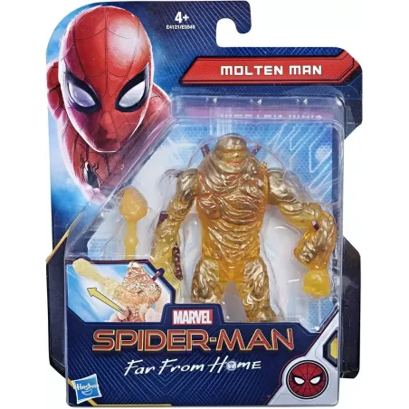 Figura Molten Man 15cm Spider-Man Far From Home Marvel Hasbro Juguete