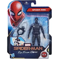 Figura Spider-Man Negro 15 cm Garra de Combate - Marvel Far From Home Hasbro