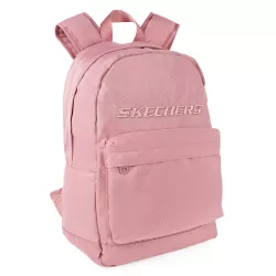 Mochila Lisa Rosa Empolvado Skechers – Ligera y Funcional, Diseño Minimalista, Poliéster, 31x41x15cm