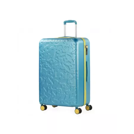 Maleta Grande Lois Zion 75cm Aguamarina 86L ABS TSA Ruedas 360°