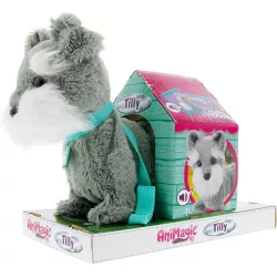 Animagic Tilly Terrier Interactivo Gris - Juguete Electrónico para Niños