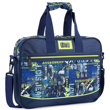 Cartera Escolar Niña Lois Marino - Mochila Bandolera Ligera con Doble Asa Ajustable