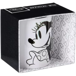Taza Disney Minnie Mouse B&W 300ml - Diseño Exclusivo para Coleccionistas