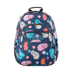 Mochila Escolar Totto Crayoles Missi 20L - Ergonómica, Resistente, Ecológica - Incluye Neceser y Bolsa