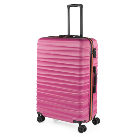 Maleta Jaslen Oporto Rosa Fucsia XL - 94L - Candado TSA Integrado