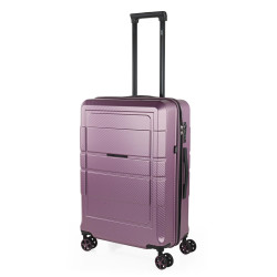 Maleta Mediana Morada Jaslen Oxford - ABS-RPET antirayaduras - 4 Ruedas 360º - Candado TSA