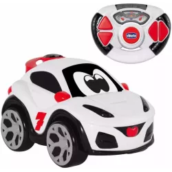 Coche RC Chicco Rocket Crossover Blanco, Volante Ergonómico, Niños 2-6 Años
