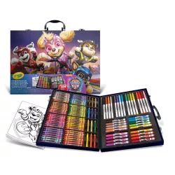 Maletín Crayola La Patrulla Canina 128 Piezas: Rotuladores, Lápices y Ceras