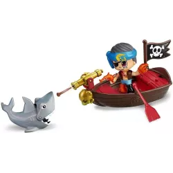 Pinypon Action Bote Pirata con 2 Figuras para Niños +4 Años Famosa 700015587