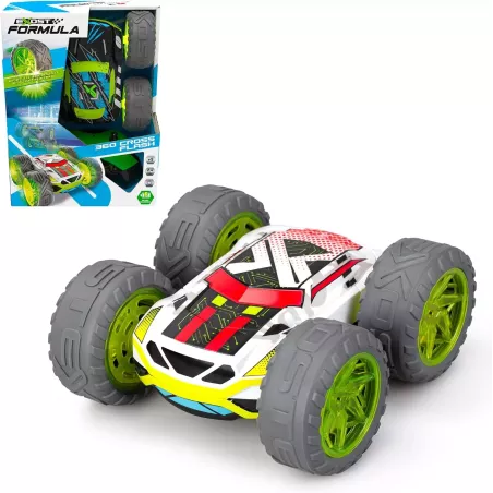 Exost Formula 360 Cross Flash RC con Luces, Salta y Gira, Bizak 8432752049372