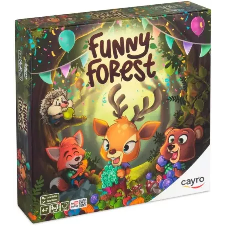 Cayro Funny Forest Juego de Mesa 2-4 Jugadores Supera Pruebas y Consigue Alimentos