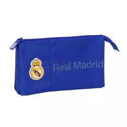 Portatodo Triple Real Madrid 22X12X3Cm Estuche Escolar