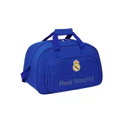 Bolsa Deporte Real Madrid Azul 40x24x23cm Oficial Club Fútbol