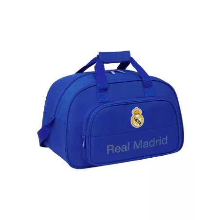 Bolsa Deporte Real Madrid Azul 40x24x23cm Oficial Club Fútbol