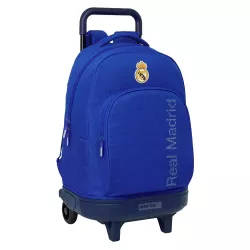 Mochila Real Madrid con Ruedas Azul 2026 Oficial