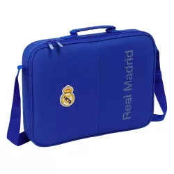 Cartera Extraescolares Real Madrid Azul 2026 38x28x6cm