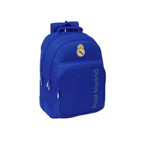 Mochila Escolar Real Madrid Doble 42 cm Adaptable Carro
