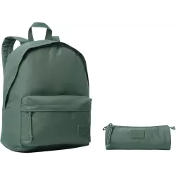 Pack Mochila + Estuche Totto Kalex Silver Pine - Conjunto Escolar