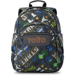 Mochila Escolar Totto Rayol Adventur - Doble Compartimento Refuerzos Engomados