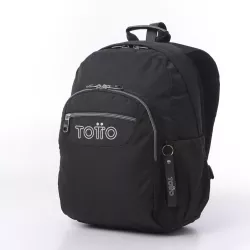 Mochila Adaptable a Carro Totto Acuareles Black - Escolar Primaria