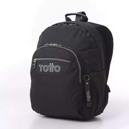 Mochila Adaptable a Carro Totto Acuareles Black - Escolar Primaria