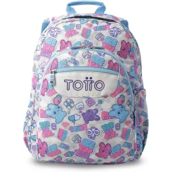 Mochila Adaptable a Carro Totto Acuareles Gommis - Escolar Primaria
