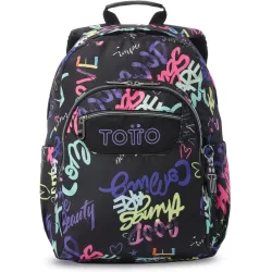 Mochila Adaptable a Carro Totto Acuareles Letry - Escolar Primaria