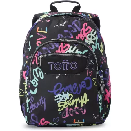 Mochila Adaptable a Carro Totto Acuareles Letry - Escolar Primaria